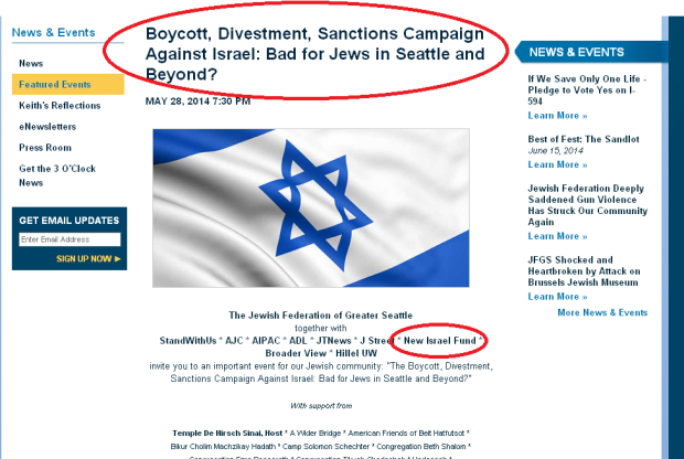 The event I am sponsoring is about BDS? Who knew?